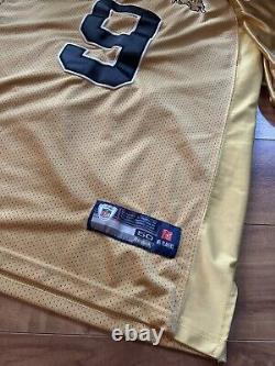 00s Drew Brees Size 50 Reebok On-field New Orleans Saints Golden NFL Jersey