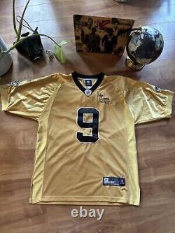 00s Drew Brees Size 50 Reebok On-field New Orleans Saints Golden NFL Jersey