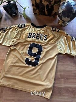 00s Drew Brees Size 50 Reebok On-field New Orleans Saints Golden NFL Jersey