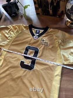 00s Drew Brees Size 50 Reebok On-field New Orleans Saints Golden NFL Jersey