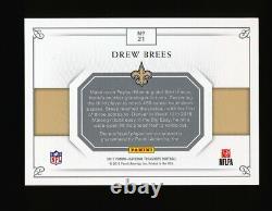 1/1 Drew Brees 2017 Panini National Treasures Brand Logo Nike Logo Patch Saints