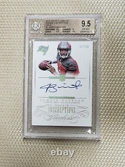 /10 Jameis Winston BGS 9.5 MINT 2015 Flawless Rookie Inscriptions GOLD Auto RC