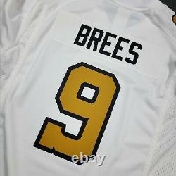 100% Authentic Drew Brees Nike On Field Player Game Saints Jersey Size L 44 Mens
