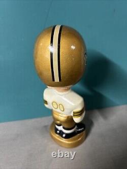 1960's Vintage New Orleans Saints NFL Football Gold Base BOBBLEHEAD NODDER