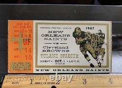 1967 67 New Orleans Saints NFL VTG Old First Season Ticket Stub Dallas  Cowboys !