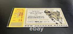 1967 New Orleans Saints NFL Old Vtg First Season Ticket Stub Washington Redskins