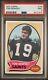 1970 Topps Tom Dempsey #140 New Orleans Saints Psa 9 Mint