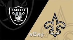 2 Tickets Las Vegas Raiders Vs New Orleans Saints Home Opener Sept 21/20