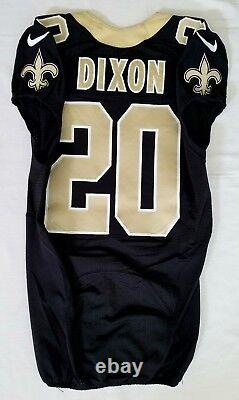 #20 Brian Dixon of New Orleans Saints NFL Game Issued Home Jersey 31309