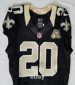 #20 Brian Dixon of New Orleans Saints NFL Game Issued Home Jersey 31309