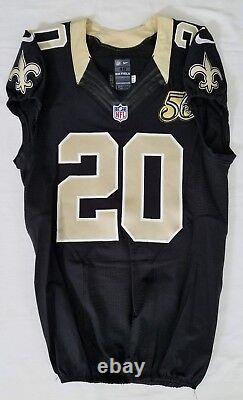 #20 Brian Dixon of New Orleans Saints NFL Game Issued Home Jersey 31309