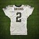 2000 Aaron Brooks New Orleans Saints Team Game Issued Jersey Hofer