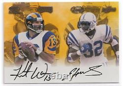 2000 Playoff Hawaii Gold Auto 1/1 Kurt Warner Edgerrin James Randy Moss Williams