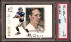 2001 Fleer Legacy Drew Brees Rookie Rc Psa 10 Gem Mint 999/999 -the Last One