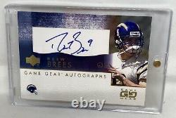 2001 Game Gear Autographs Rookie Auto Saints Drew Brees Rare Sp