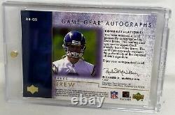 2001 Game Gear Autographs Rookie Auto Saints Drew Brees Rare Sp