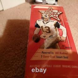 2001 Leaf Rookie-stars Football Card Box Poss Brees Auto Rookie+free Brees Card