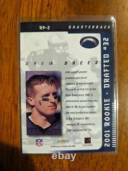 2001 Score Select Drew Brees Rookie Preview Auto