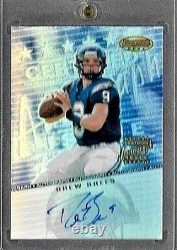 2001 Topps Bowmans Best Drew Brees On Card Autograph Rc