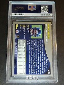 2001 Topps Collection #328 Drew Brees RC, PSA 10 / GEM MINT