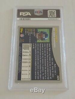 2001 Topps Collection Drew Brees Rookie Card #328 Saints RC MINT PSA 9