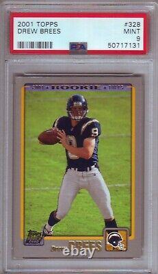 2001 Topps Drew Brees Rookie Card Psa 9