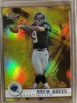 2001 Topps Finest #127 Drew Brees ROOKIE PSA 10