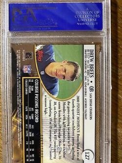 2001 Topps Finest #127 Drew Brees ROOKIE PSA 10