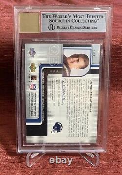 2001 Upper Deck SPX DREW BREES #/250 Rookie Patch Auto RPA RC BGS 8.5 NR-MT+