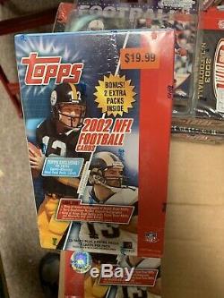 2002 Topps NFL Football Cards Wax Box Factory Sealed Rare! Brady Auto