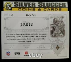 2007 Drew Brees Playoff National Treasures Auto 2/50! RARE! NEW ORLEANS SAINTS