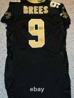 2007 New Orleans Saints Drew Brees Authentic Game Cut Jersey USA Made Size 52