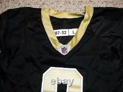 2007 New Orleans Saints Drew Brees Authentic Game Cut Jersey USA Made Size 52