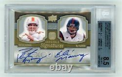 2010 Upper Deck Exquisite dual Auto Peyton & Eli Manning 02/10 ES