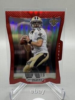 2012 Panini Prizm Red Die Cut Drew Brees #118 SP New Orleans Saints VERY RARE