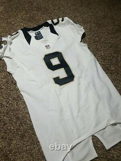 2013 Drew Brees New Orleans Saints Team Issued Nike NFL Jersey Sz 44 Game White