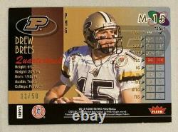 2013 Fleer Retro Drew Brees Precious Metal Gems BLUE 33/50 RARE SSP! SAINTS