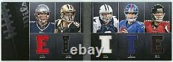 2013 Panini Playbook Brady/brees/romo/manning/ryan Game Used Booklet /99