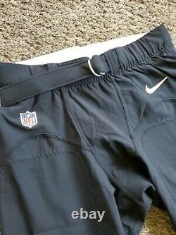 2014 New Orleans Saints Team Issued Nike NFL Black Jersey Pants with Belt 40 Game