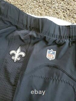 2014 New Orleans Saints Team Issued Nike NFL Black Jersey Pants with Belt 40 Game