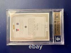 2014 Panini Flawless Drew Brees Greats Dual Patch Auto, #18/25, BGS 9.5 / 10