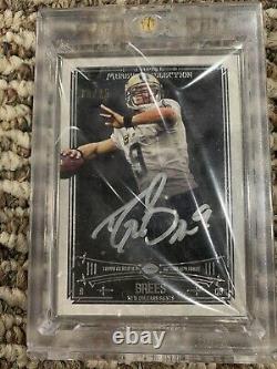 2014 Topps Museum Collection Silver Framed Auto Drew Brees 18/25
