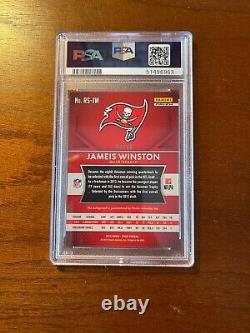 2015 Panini Prizm Jameis Winston Rke. Signatures Green Prizm RC 6/50 PSA 10