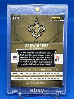 2015 Prizm Drew Brees TIE DYE SSP multi Color Refractor #/25 New Orleans Saints