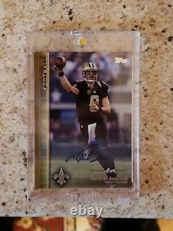 2015 Topps Field Access Drew Brees Auto 99/99 Gold! New Orleans Saints! #153