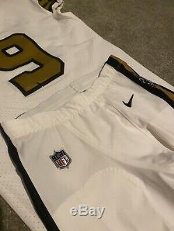 2016 New Orleans Saints Drew Brees Team Game Issued Color Rush Jersey Pants