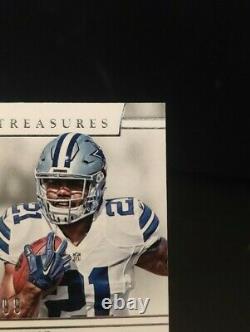 2016 Panini National Treasures Dak Prescott & Ezekiel Elliott Rookie Jersey /99