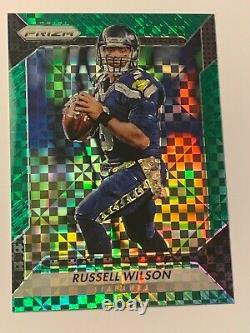 2016 Panini Prizm Russell Wilson Seahawks #193 Green Power Prizm 27/49