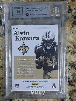 2017 Alvin Kamara ENCASED Scripted Signatures DIAMOND Auto 1/1 BGS 9/10