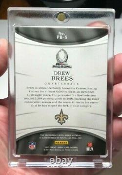 2017 Immaculate Drew Brees Acetate PRO BOWL SUPER PATCH #10/20 Saints Must SEE